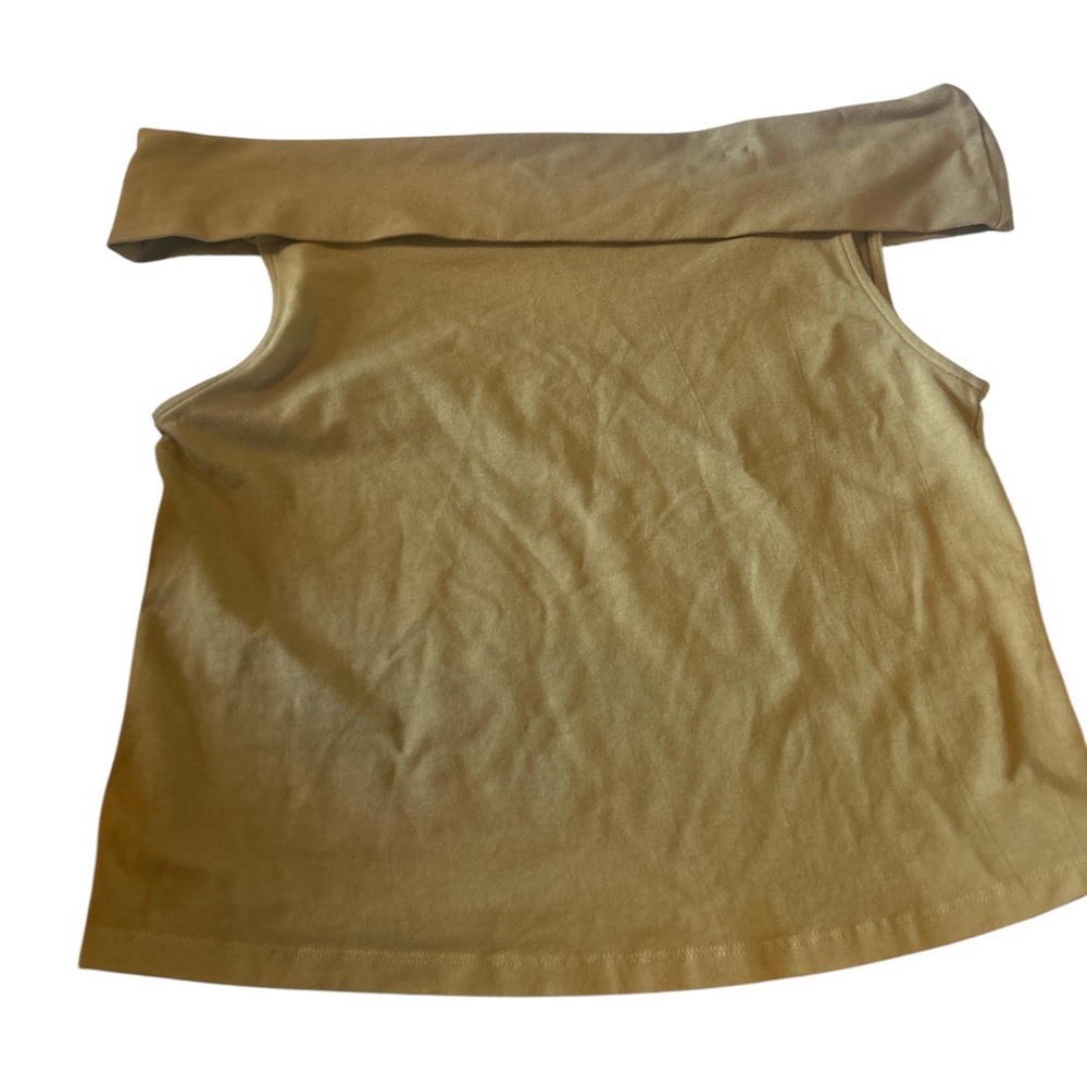 Aerie Tan Off-Shoulder Tank Top